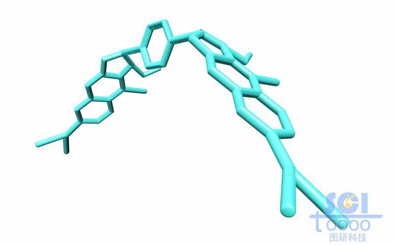 發卡型小分子藥物/分子模式圖