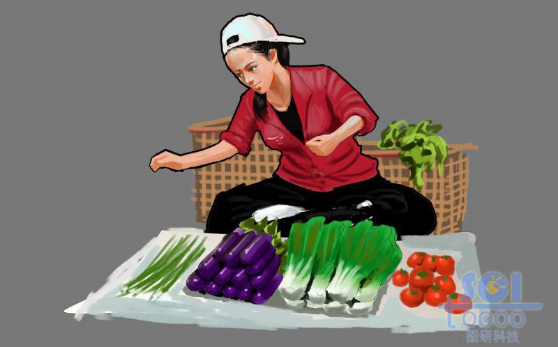 賣菜小商販